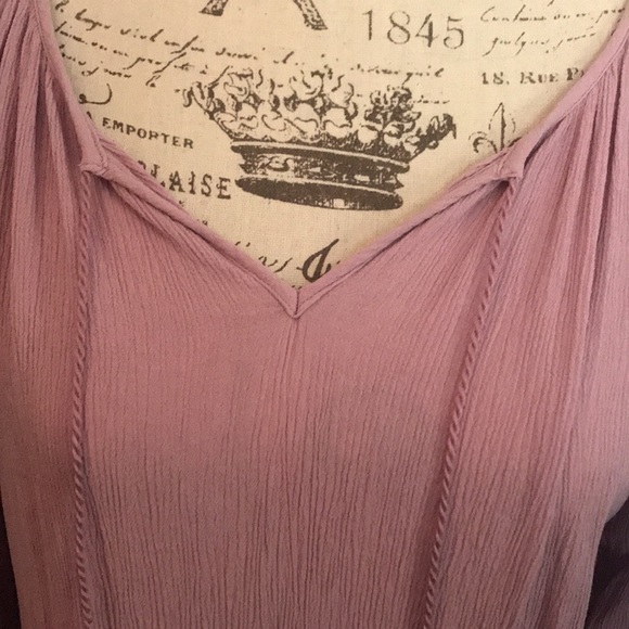 💥SALE💥 🔴2/$10 Como Vintage 3/4 Sleeve Ombré Peasant Top - Picture 3 of 8